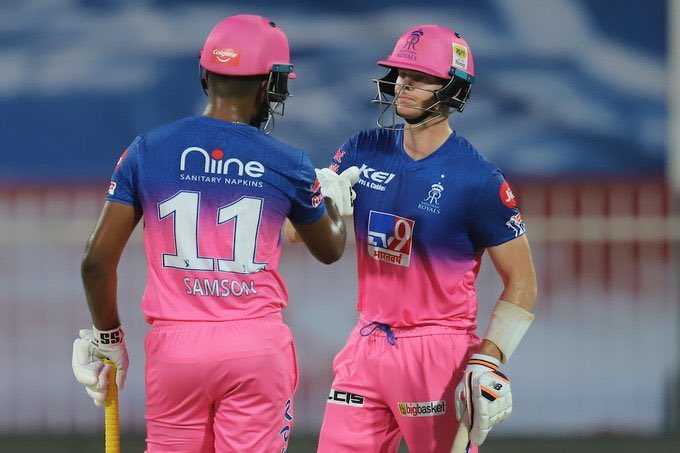 Match 4: Rajasthan Royals started their campaign with a 16-run win over CSK. Sanju Samson was exceptional with his hitting: 74 off 32 (1 four, 9 sixes). Smith (69 off 47) & Archer (27* off 8) took RR to 216. Faf du Plessis scored 72, Tewatia picked 3 wickets  #RRvCSK