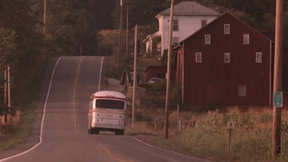 If Frank Darabont had his way, this would have been the final shot of the movie with Red getting into a bus and heading towards Mexico and an ambiguous ending. But Castle Rock executives asked him to conclude with Red and Andy meeting. Thank You Castle Rock!