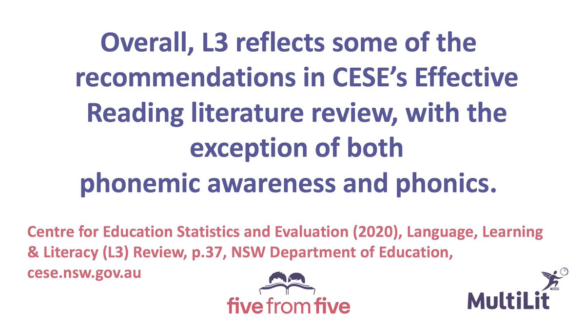 Phonemic awareness is one of the FIVE essential keys to reading &amp; we need to explicitly teach PA if children are to benefit from phonics instruction. Find free information &amp; resources for teaching PA at  fivefromfive.com.au/teacher-resour…