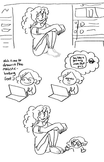 a comic i scribbled for tumblr + an absolutely awful reply 