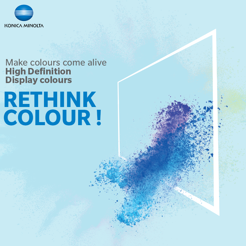 KonicaIndia's tweet photo. Konica Minolta’s ‘high-chroma’ toner offers lively colours, having vivid and clear hues that could not be reproduced in conventional printing. Unmatched colour quality is our promise.
#KonicaMinolta #BusinessSolutions #RethinkBusiness #DigitalPrinting #Printing #RethinkColour https://t.co/yl3n2vZUYB