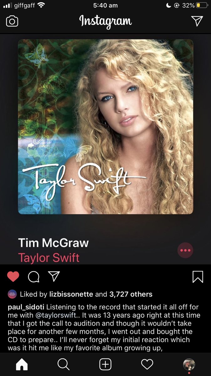 unpredictaswift's tweet image. me? crying at paul sidotis insta post??? more likely than u think
