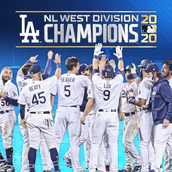 Los Angeles Dodgers on X: NL WEST CHAMPS. The #Dodgers win their