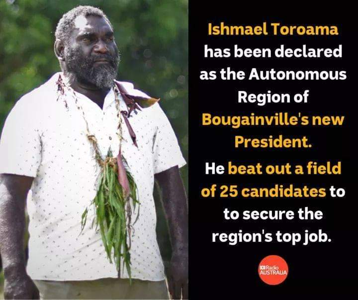 local_navigator's tweet image. Ismael Toroama, President elect #AROB #PNG