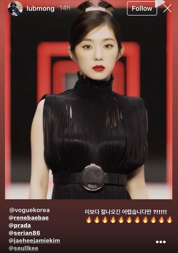 Prada Group’s Financial Reports for H1 2020 & they said that there is a continuing excellent performance in both Taiwan and South Korea, showing a double-digit trend throughout. Because of this, the entire Asia Pacific reported growth in June. Must be why they chose  #IRENE  