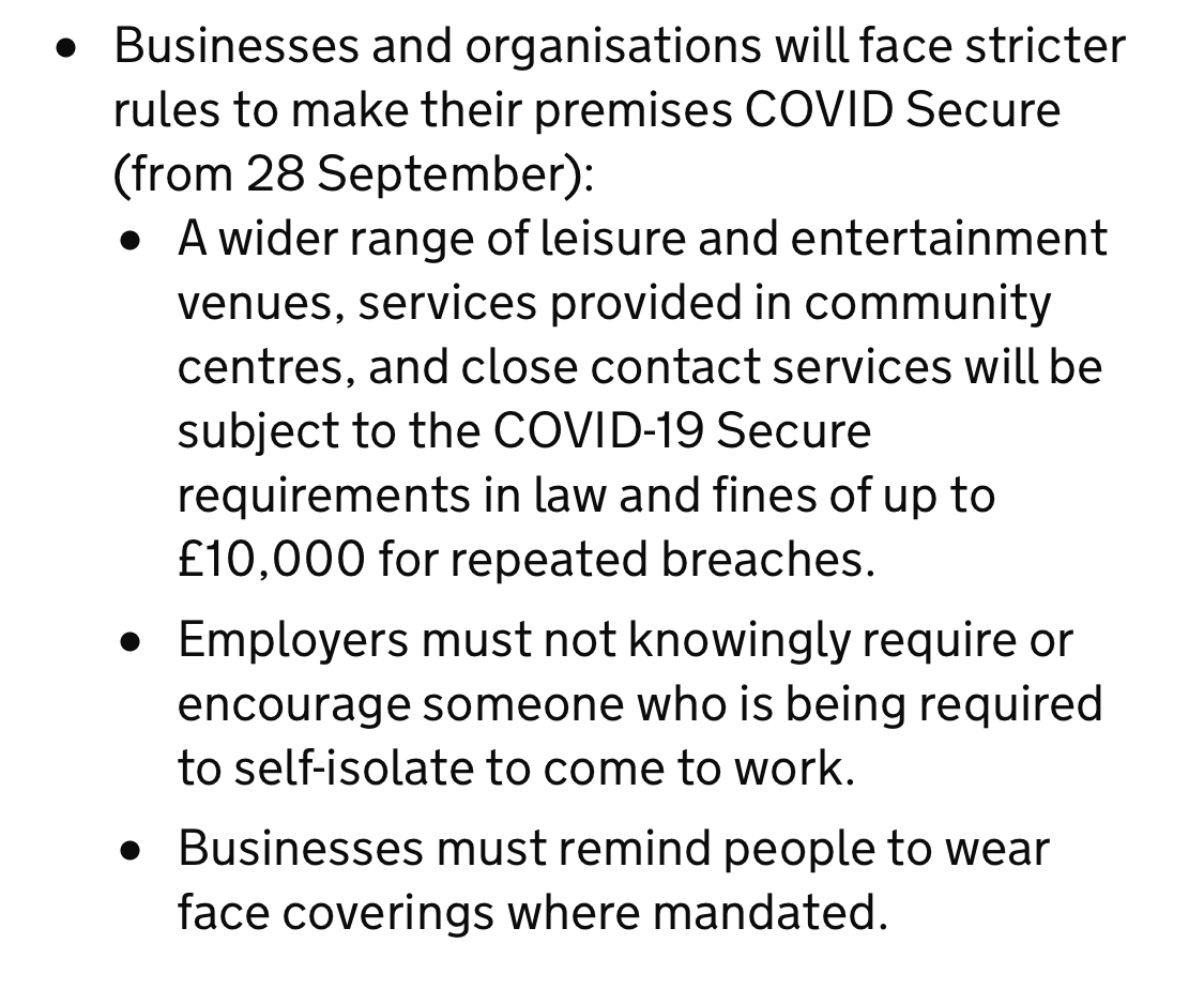 🏴󠁧󠁢󠁥󠁮󠁧󠁿Coronavirus (COVID-19): What has changed – 22 September - GOV.UK gov.uk/government/new…