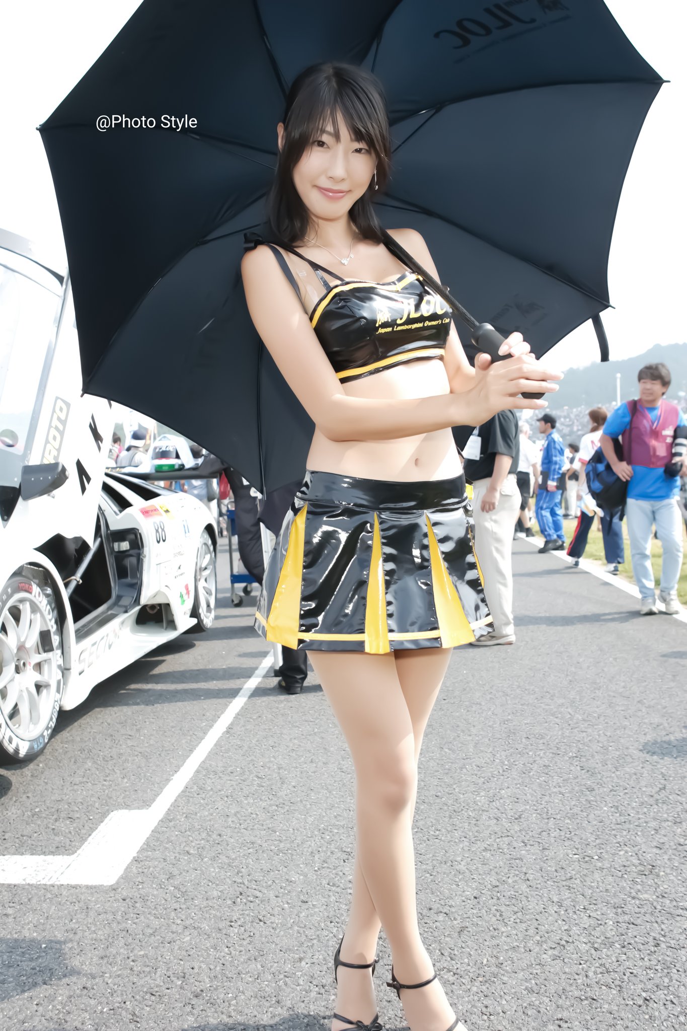 Photo Style Ma Bo 05 Super Gt ツインリンクもてぎ 横山いづみちゃん スターティンググリッドにて撮影 横山いづみ