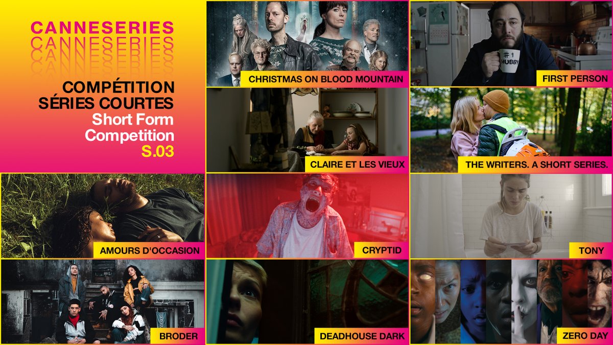 CANNESERIES's tweet photo. 🎥 Compétition Séries Courtes 
🎥 Short Form Competition 

#CANNESERIES S.03 https://t.co/k2RV7GyeHd