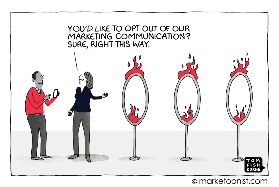 MarketingWeekEd's tweet photo. Marketoonist on opting out of marketing emails

https://t.co/4HttsupaDw https://t.co/KR6nasMcxA