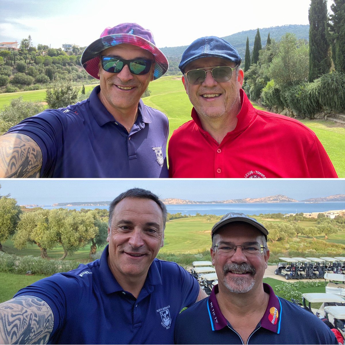dalyeasy's tweet photo. At the end this is what is all about... Friendship and have good times and memories 🏌🏼‍♂️ 
Here with @yvesch_ig  and @EbohmerKe two of the @leadingcourses ambassadors 

#costanavarino, #costanavarinogolf, #TheDunesCourse, #TheBayCourse, #golf, #golfers, #golfing https://t.co/Kvm9oBfO9A