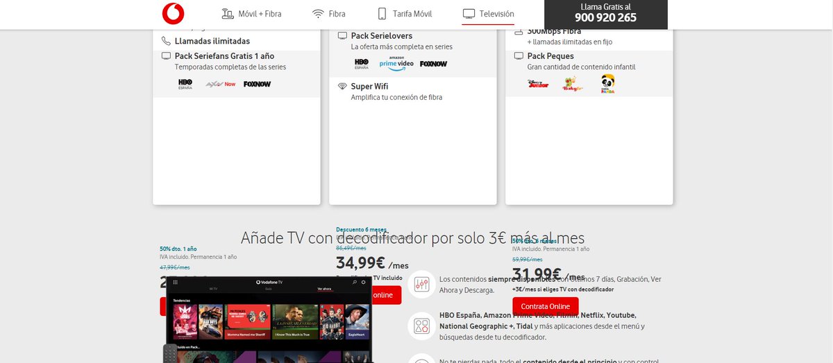 Hola <a href="/vodafone_es/">Vodafone España</a> , estoy valorando ofertas nuevas y la vuestra me la tendré que pensar un poco¡¡¡, no se...es que pinchar en esto es como jugar al Tetris y sin interacción. ¿Que tal esos KPIs de nuevas altas?