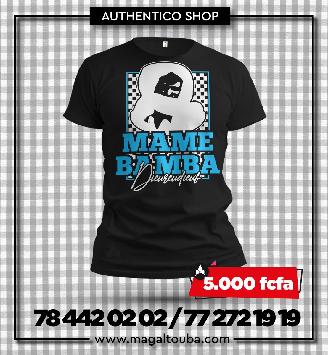 Authentico_sn's tweet photo. T-shirts #Serigne_Touba, à seulement #5000F.
Rendez-vous dans nos locaux au 68, Immeuble Serigne Bara, Zone de Captage, Dakar, Sénégal, ou contactez-nous au 77 272 19 19 OU 78 442 02 02 pour commander et vous faire livrer en moins de 24h.
#Kebetu
#TL221 https://t.co/jDOj9tIZsJ