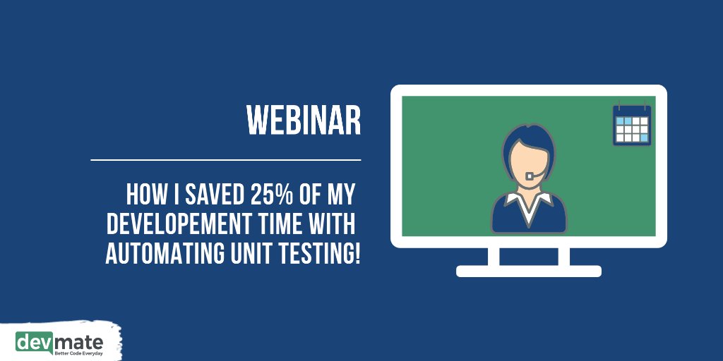 devmateSoftware's tweet image. Join us on the 1st of October, 5.00 p.m (8:00 PCT bzw. 11:00 ET) 🗓

Register here
⬇⬇⬇⬇⬇⬇⬇⬇⬇⬇
webinar.devmate.software

#devmate #unittesting #programming #softwareengineering #softwaredeveloper #coding #bettercode #developer #softwarequality #automatedsoftwaretesting