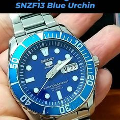 piuschung's tweet photo. Seiko 5 Sports SNZF13 Blue Urchin. . . #seaurchin #urchin #snzf15 #snzf17 #snzf13 #seikourchin #seiko5sprts #jamtangan #jamtanganpria #seiko https://t.co/q4U0j4Un4j