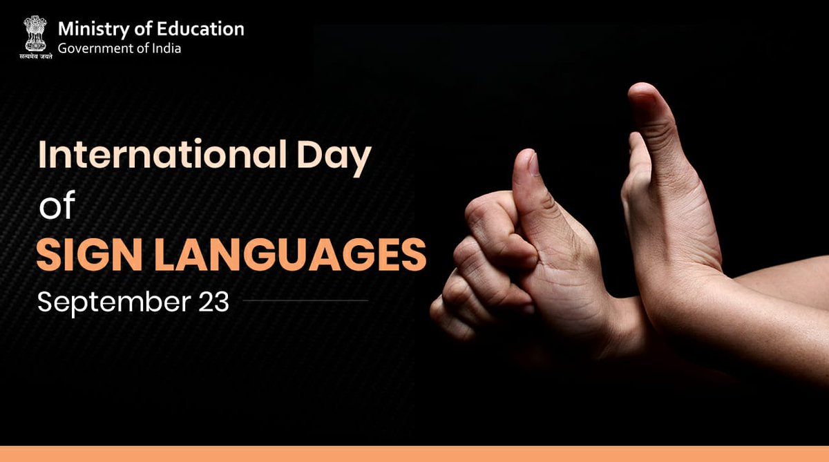Sign language is a way of communication for people who are unable to hear or speak. Sep 23 has been declared as the International Day of Sign Languages by the UN to celebrate the diversity of people, globally. #AccessibleIndia #IDSL2020