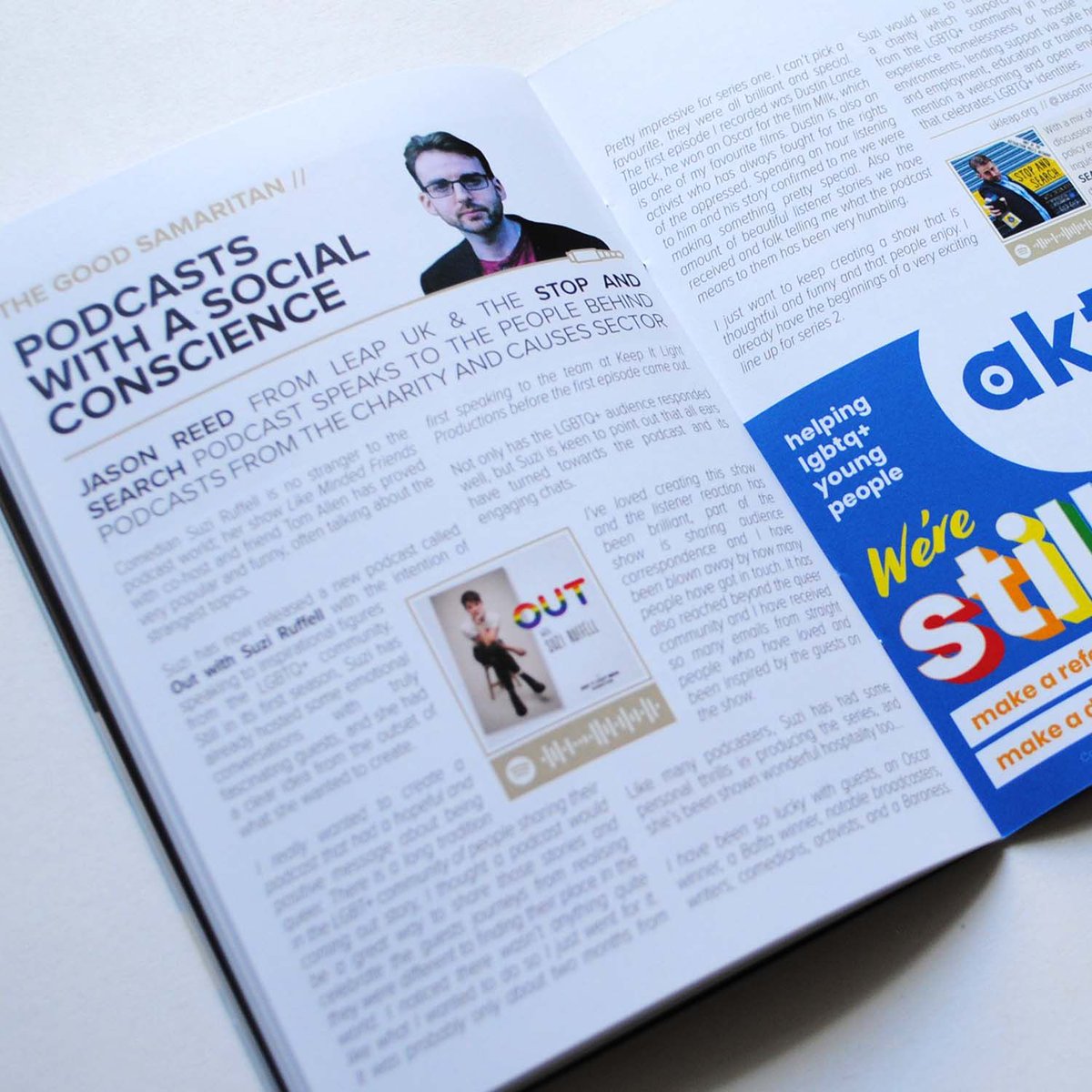 Pod Bible (@podbible) on Twitter photo In the Good Samaritan Section of Issue #010, <a href="/JasonTron/">Jason Reed</a> chats with the wonderful @suziruffell all about her podcast: <a href="/outwithsuzi/">Out with Suzi Ruffell</a>
Go and have a read! tinyurl.com/uefsalo
Listen to Suzi! tinyurl.com/y542blef In the Good Samaritan Section of Issue #010, <a href="/JasonTron/">Jason Reed</a> chats with the wonderful @suziruffell all about her podcast: <a href="/outwithsuzi/">Out with Suzi Ruffell</a>
Go and have a read! tinyurl.com/uefsalo
Listen to Suzi! tinyurl.com/y542blef