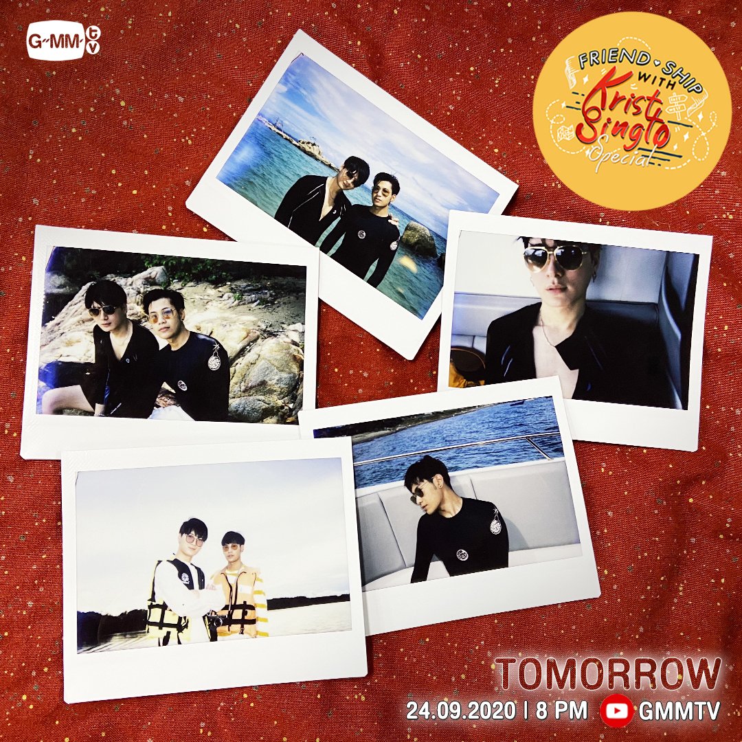 GMMTV's tweet photo. We're back..to the beach! 🌊🐚🦀🐠🐚⛱
ทะเลไม่มีเหงา ถ้าไปกับพวกเรา เจอกันพรุ่งนี้นะ!

"FRIEND.SHIP WITH KRIST-SINGTO Special"
📍 24 กันยายนนี้ เวลา 2 ทุ่มตรง ทาง YouTube : GMMTV

#FriendShipWithKristSingto 
#GMMTV https://t.co/A1XzGN1zB3