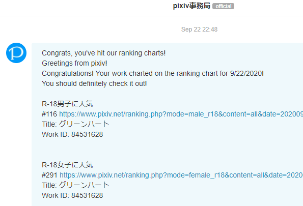 And another artwork ranked!😊
multi-category too~💖
thanks everyone for the support🙏 