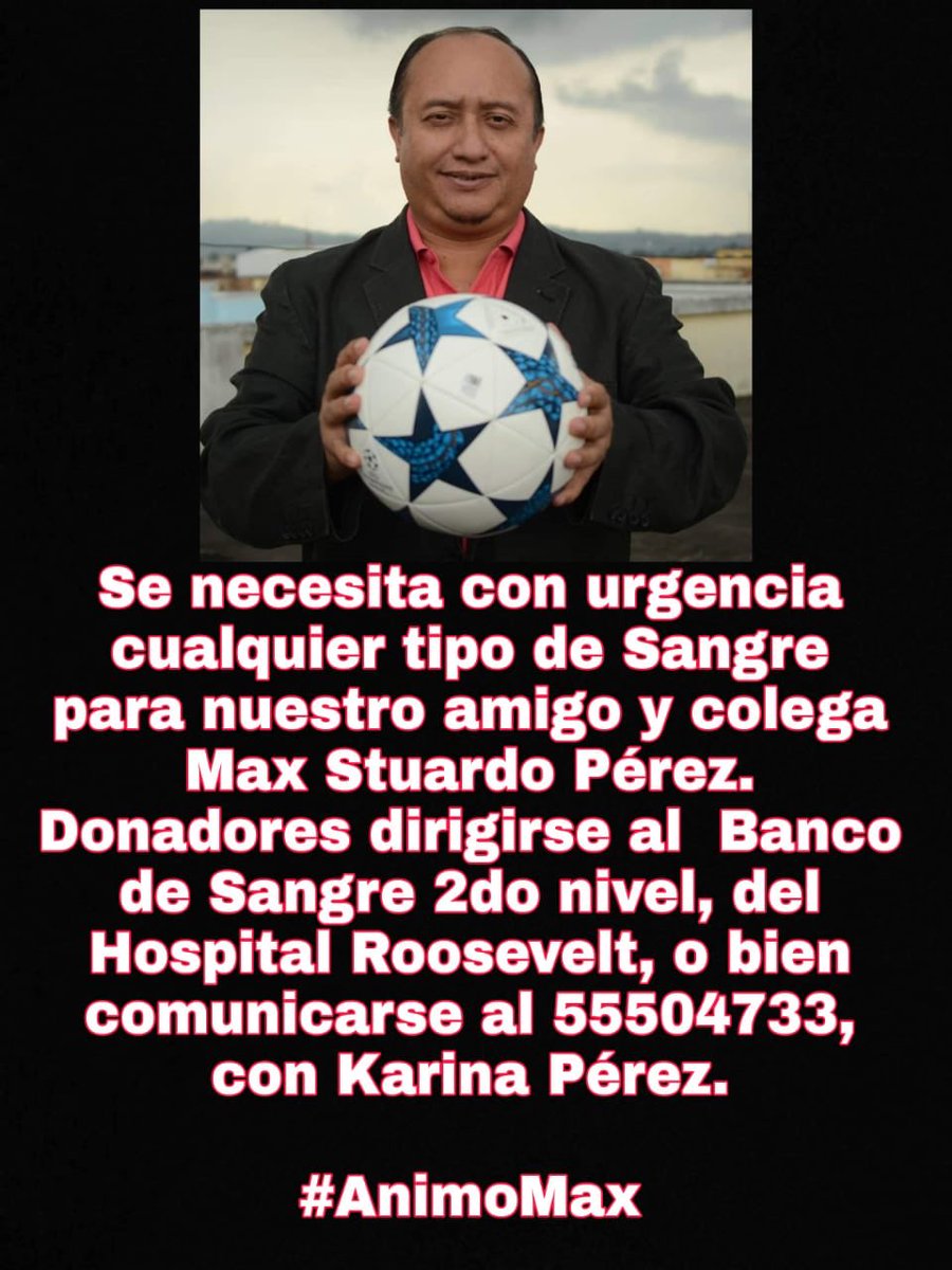 Para quien pueda ayudar estaremos muy agradecidos #AnimoMax