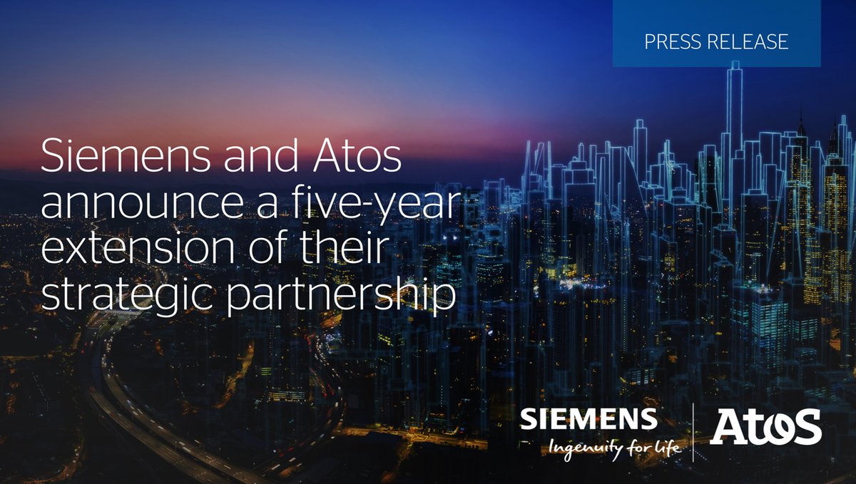 ElieGirard's tweet image. Today, we bring our long-lasting @Siemens and Atos strategic partnership to the next level:

1⃣ Atos to deliver the best of digital, integrated and #cybersecurity solutions for €3 billion over the next 5 years

And...⤵️