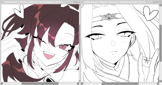 Doodling some mdzs iconssssssss ??? 