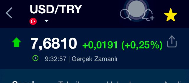 prideveteran1's tweet photo. Veriler gerçekten muhteşem.. Sn.Albayrak’a bir kez daha hak verdim..👏👏
#usdtry #dolar #DolarTL #dolar760 https://t.co/Q9Kd8kGttJ