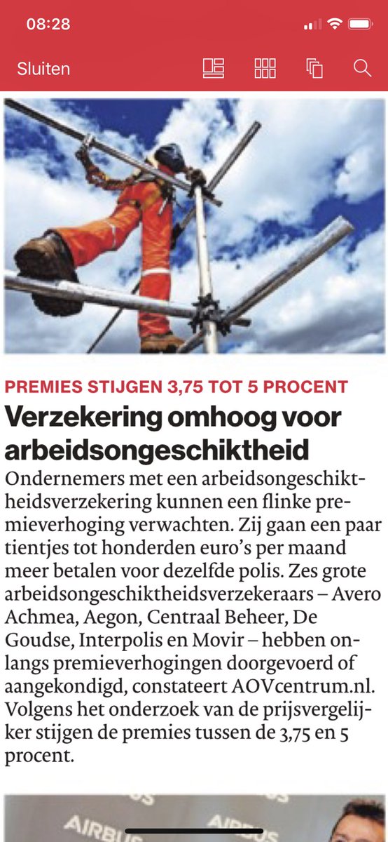 Premies #AOV stijgen 3,75 tot 5 procent bij zes grote verzekeraars; Avero Achmea, Aegon, Centraal Beheer, De Goudse, Interpolis en Movir. 
AOVzonderprovisie.nl