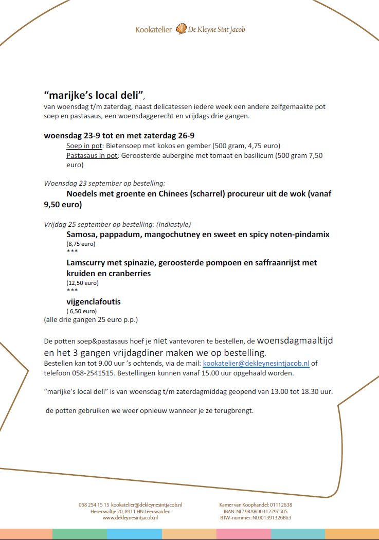 deze week in "marijke's local deli" Herenwaltje leeuwarden #delicatessenleeuwarden #foodtogo #huisgemaakt #liefdeindekeuken #leeuwarden #fryslan #kookatelier