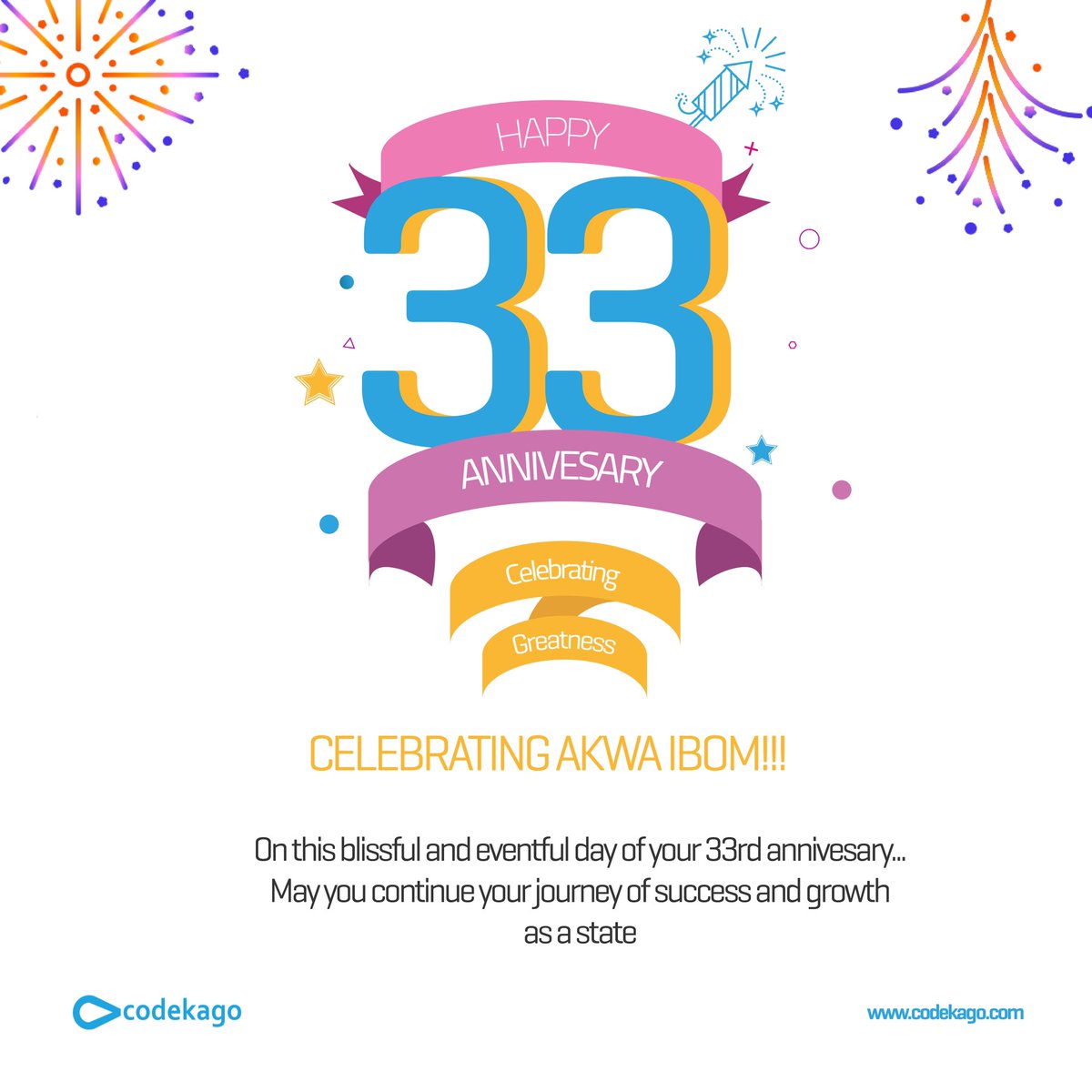 codekago's tweet photo. Celebrating AkwaIbom at 33 

May God bless Akwa Ibom.

Long Live Akwa Ibom,

Long Live Federal Republic of Nigeria

#AkwaIbomAt33 
#AkwaIbomTwitter 
#Akwaibom 
#Codekago https://t.co/48PLMUymxu