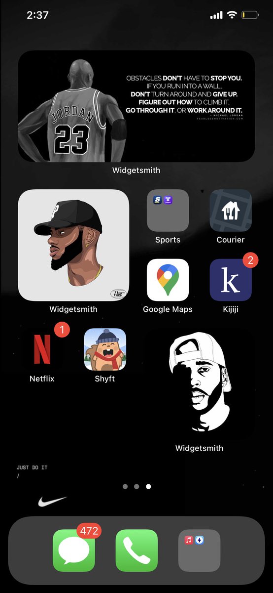 Aneeq5's tweet photo. Since everyones been posting there iOS 14 home pages thought I post mine also got some inspiration and happy with what it came out to https://t.co/tAqsTTbWL1
