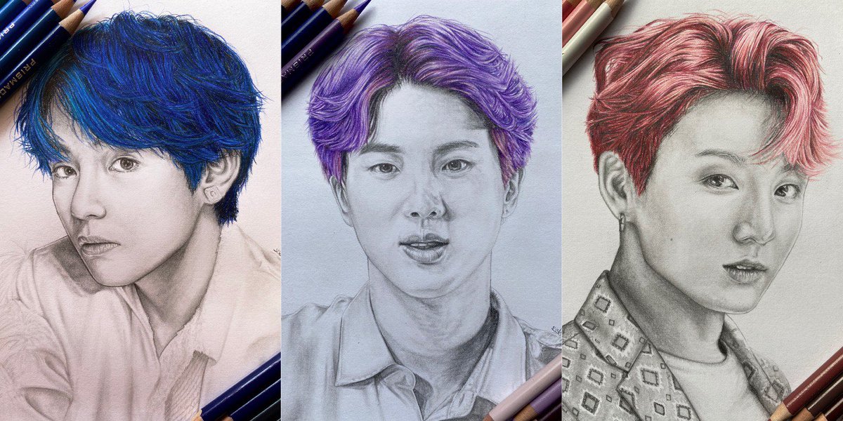 _KaitoB_'s tweet photo. 🌈💜 Rainbow boys 💜🌈 @BTS_twt @bts_bighit #btsarmy #BTS_Dynamite #btsfanart #BTS This was so fun! https://t.co/BN3MlLxxHi