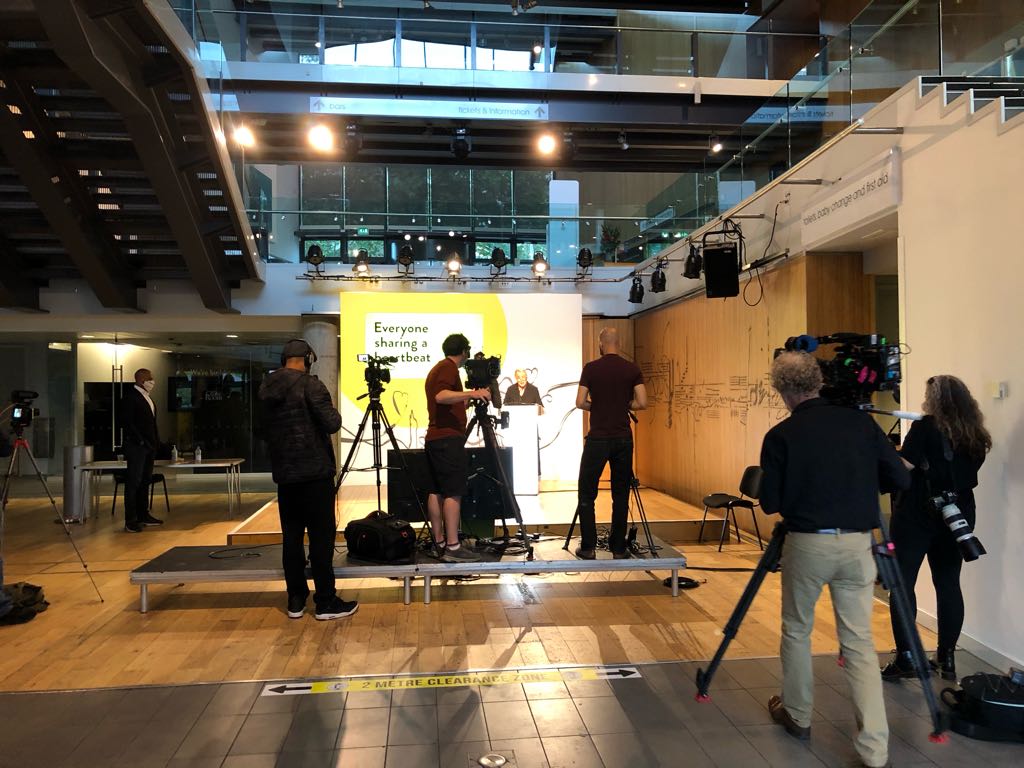 thefionagilmour's tweet photo. Pretty exciting to be at the Hall formerly known as Colston for the new name announcement. #transformthehall https://t.co/GyJprT6OdB