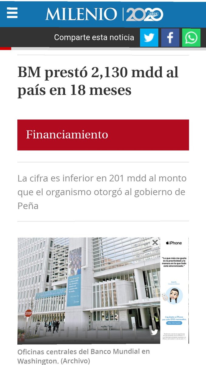 2.-  @lopezobrador_ aseguro que no estaba endeudando al país...  @ONU_es  @ONUDHmexico.  @lopezobrador_ miente, si endeudó al país, de hecho, solicito al BM 5 prestamos por 2,130 mdd y una línea de crédito al FMI de 6,000 mdd #LaLigaMitica  #ContraLadictadura 