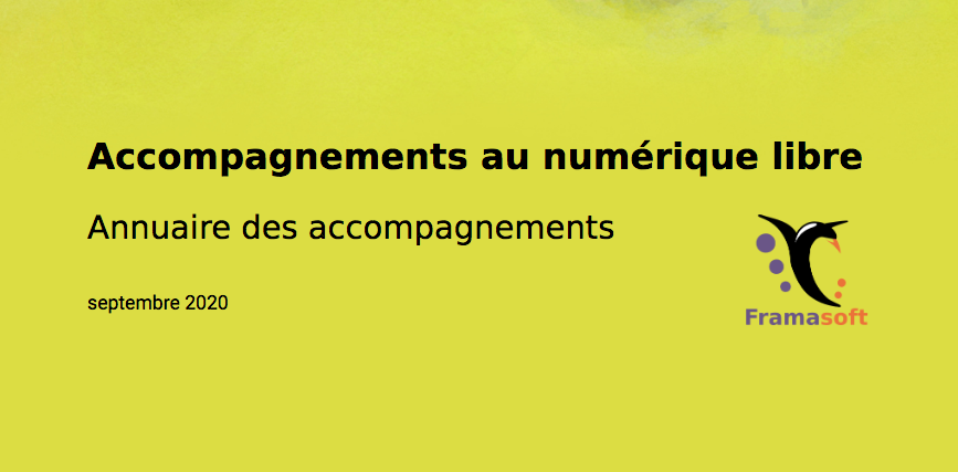 BrigittePierrat's tweet photo. Annuaire @framasoft des acteurs et actrices de l’accompagnement au #numérique libre. Personnes, structures et organisations (septembre 2020).
Présentation ➡️ https://t.co/1XXKrkDyat
⤵️ https://t.co/dnNnQlcVqX https://t.co/7J97WWomKB