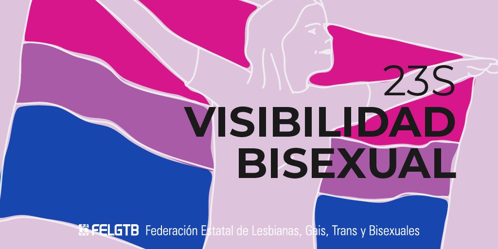 hombro mirar televisión demostración Federación Estatal LGTBI+ auf Twitter: „💥¡Hoy es el día de la  #VisibilidadBisexual! ✊ Reivindicamos una mayor visibilidad de la # bisexualidad, el reconocimiento y la normalización de las personas # bisexuales ya que se