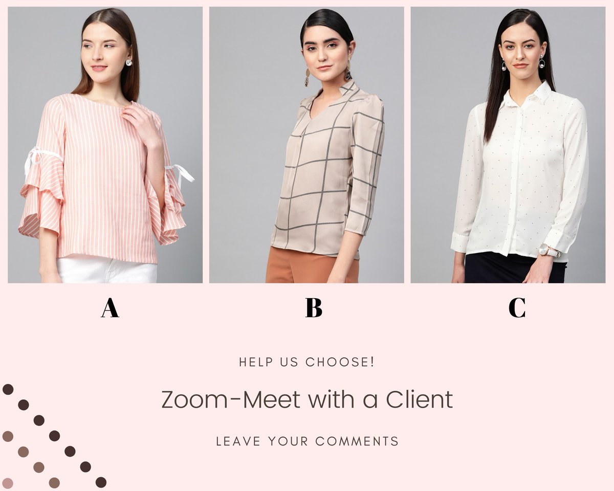Runwayinstore's tweet photo. What's your pick for a Zoom call?
.
#styleinspo
#whatiwore
#beautydoesnthavetobepain
#shoppingaddict
#lookgoodfeelgood #outfitoftheday  #instastyle #ootd https://t.co/JX5IcW05QP