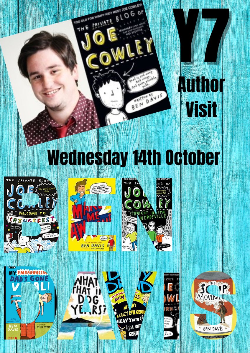 FBS_Library's tweet photo. Looking forward to the first author visit of the new school year @bendavis_86 @FulhamBoys #RealMenRead Year 7 are in for a treat. https://t.co/6yoW9rJ0e8
