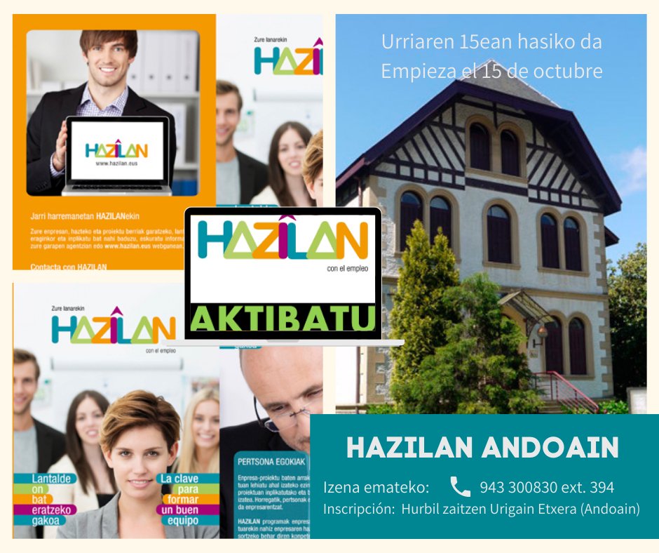 Daiteke's tweet photo. Beterri-Buruntza   Hernaniko udala @Usurbil Astigarragako Udala Urnietako Udala Andoaingo Udala Lasarte-Oria Sarean
🥳🤩🥳🤩🤩🥳🤩🥳🤩🥳
Hazilan #Beterri  Buruntza se pone en marcha
Inscripción:  
📞 943 300830 ext. 394
Acercate a Urigain Etxera (Andoain) https://t.co/LFicIAh60j