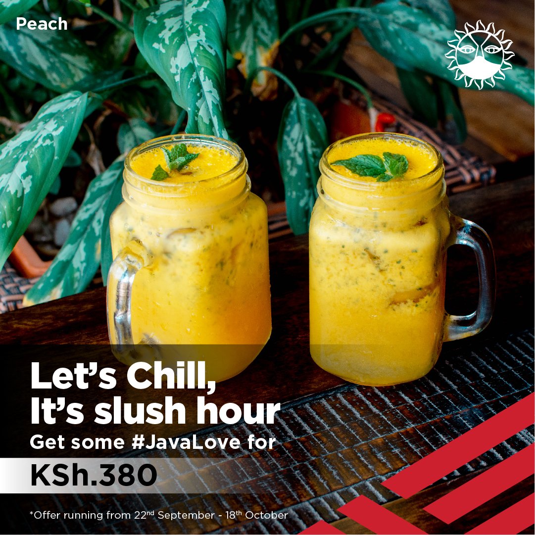 javahouseafrica's tweet image. Peach 🍑 slushy at Ksh. 380 #JavaLove #JavaSlushies