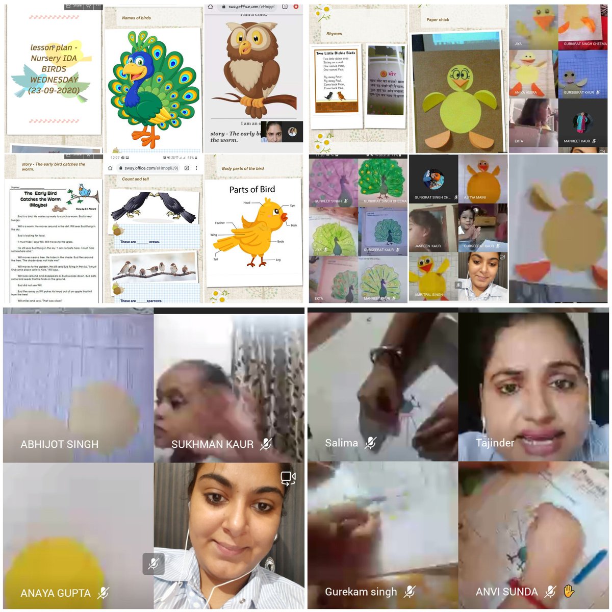 KirandeepkaurJ's tweet photo. #interdisciplinaryActivity #Birds #learningwithFun #DonebyNurseryStudents #MadePaperChick #ColourinPeacock @Prabhjo60556013 @raminde94301780 @STSWSRAJGOMAL @MicrosoftEDU @MicrosoftTeams @JuanaTech @RamanMatharu4 @Narende59408334 @TajinderJohal2 @SalimaAkhter https://t.co/F6VPWhDMvA