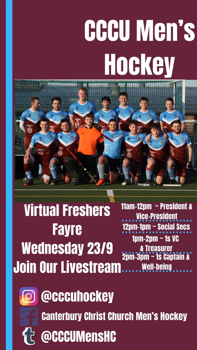 Canterbury Christ Church University Mens Hockey tweet media