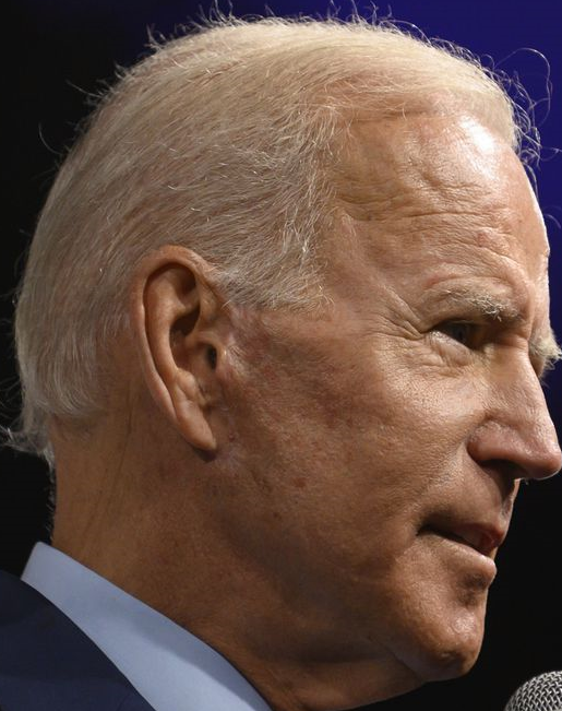 Here is how Biden's inner ear normally looks.