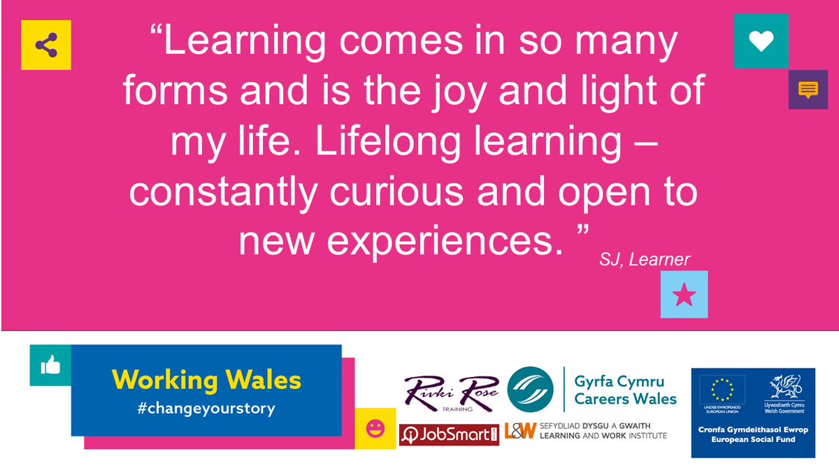 RR_Training's tweet photo. Celebrating Lifelong Learning 😍

#changeyourstory #the60 #AdultLearnersWeek #ALW2020 @LearnWorkCymru https://t.co/UXqJ3k99h3