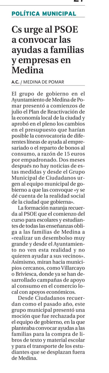 Hoy en el diario de Burgos