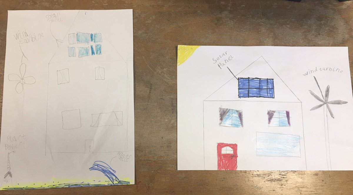 MissLothian's tweet photo. P3L have been working hard learning about renewable energy as part of Monsters Inc. week! We read scales on the scream canisters and designed our own eco-friendly homes !!! #MPS_P3L https://t.co/Txpkc3FyGV