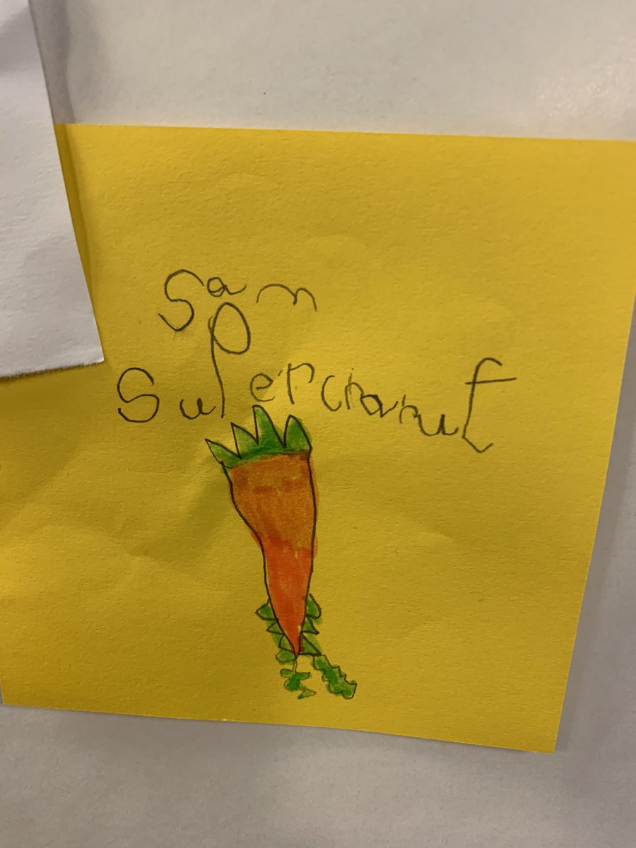 Miss_TaylorY1's tweet photo. We are enjoying reading SUPERTATO this week and thinking of our own super veggie characters in the writing area! 
🦸‍♀️ 🍓🥕🥔🌽🥦🥒 🦸‍♂️ 
#SuperStrawberry #SuperBroccoli #SuperCarrot to the rescue! https://t.co/b5smQMUbrN