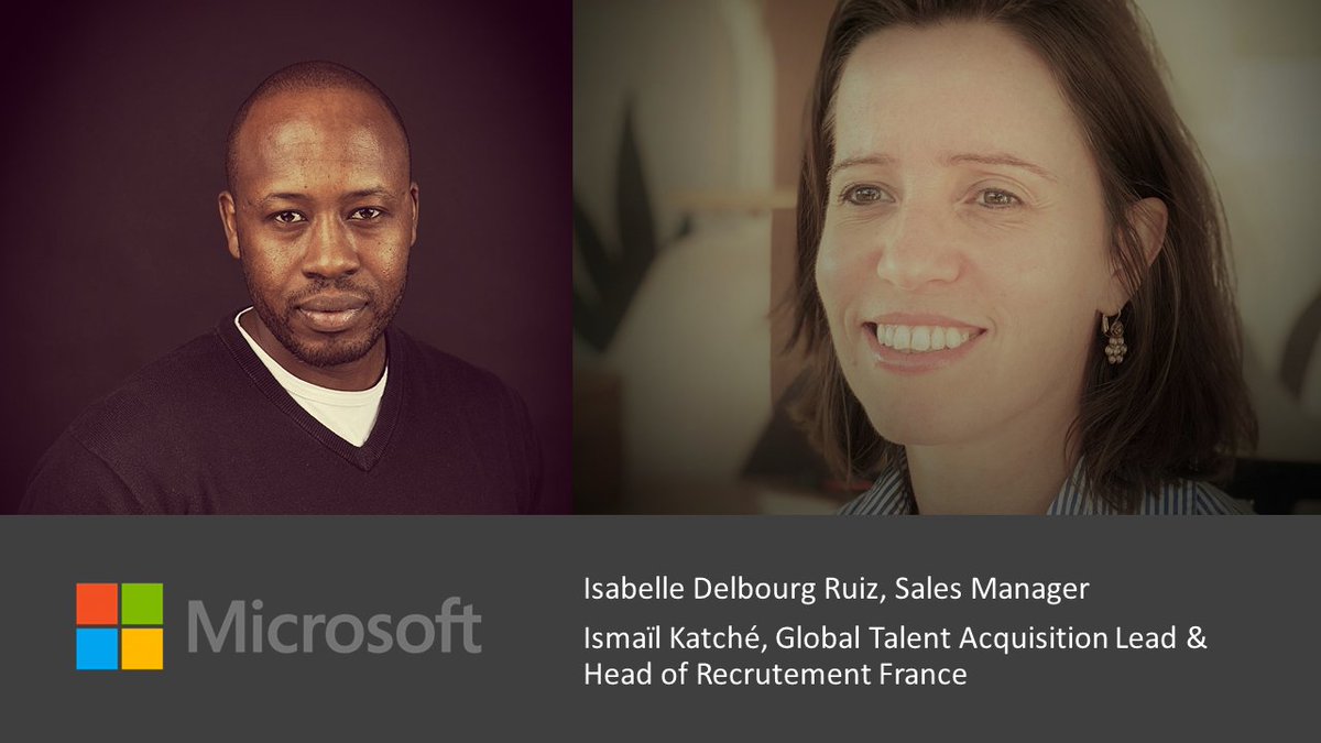 <a href="/Fire_side_/">Fireside 🚀</a> a le plaisir d'accueillir Ismaïl Katché, Directeur de recrutement et Isabelle Delbourg, Sales Manager chez <a href="/microsoftfrance/">Microsoft France</a> demain à 17h à "Women in Tech Jobs" pour parler des métiers au sein de cette entreprise tech. Inscription👇#womenintech