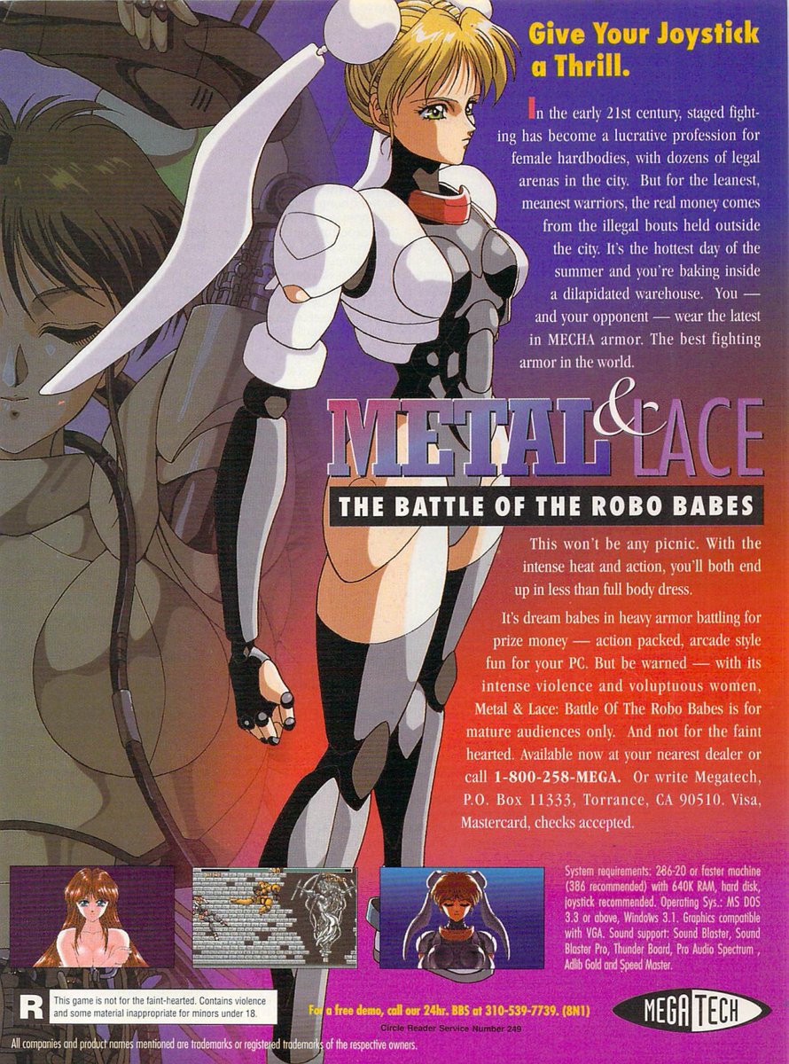 Nothing really shows off the classiness of your game like the subtitle "The Battle of the Robo Babes"