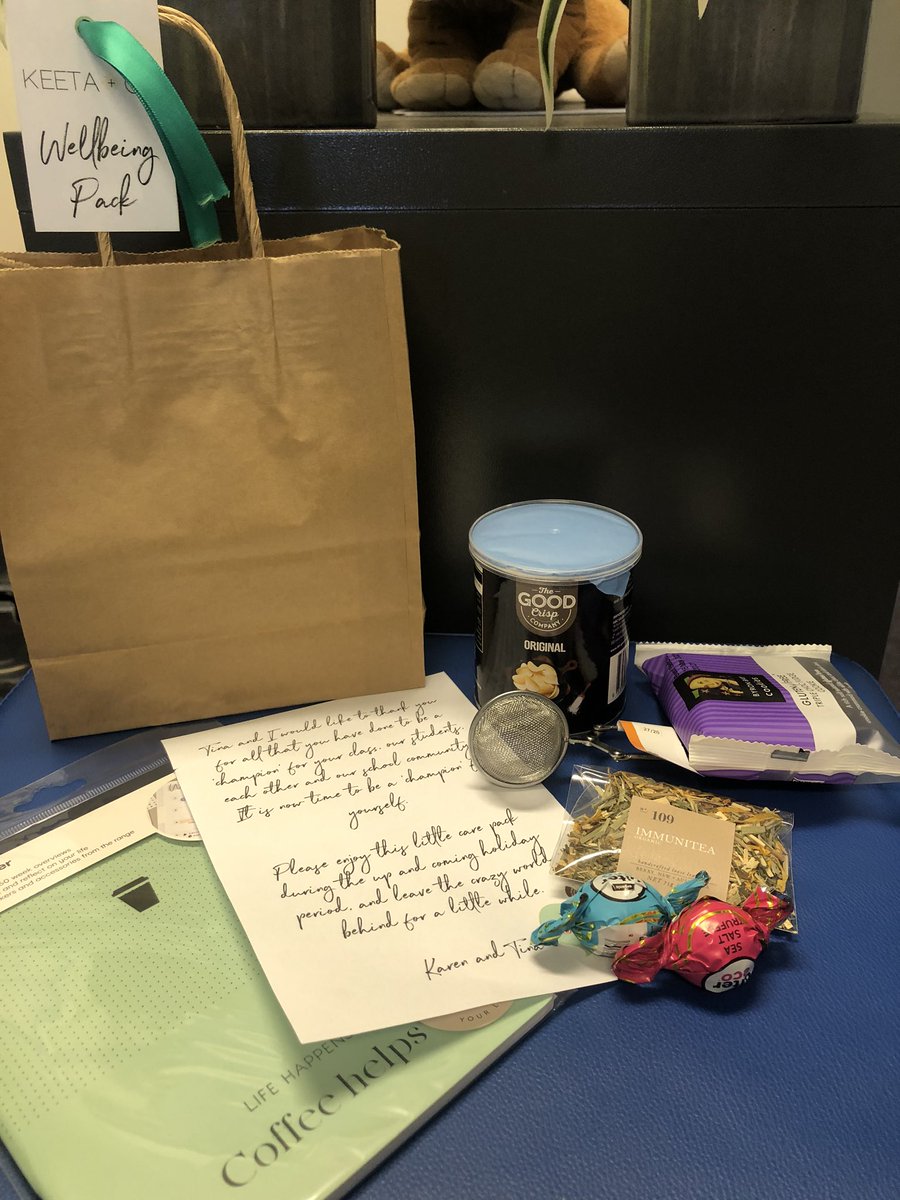 HinchinbrookPS's tweet photo. A gorgeous wellbeing pack from our incredible leaders @DefalcoKaren and @McCoskerTina, along with a Minute to Win It group challenge! What a wonderful way to wrap up Term 3! #HPSrocks https://t.co/Iln3H074qk