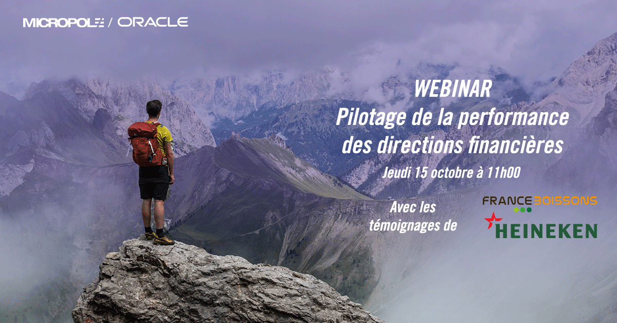 Le #Cloud ☁ pour répondre à vos enjeux de pilotage de la #performance. Découvrez comment @HEINEKEN France &amp; <a href="/FranceBoissons/">France Boissons</a> pilotent leurs processus #financiers grâce à <a href="/OracleFinFR/">Oracle Finance FR</a>  &amp; @Micropole!
📅 Le 15/10
🕘 11h-12h
Pour vous inscrire 👉 bit.ly/32UfjCd